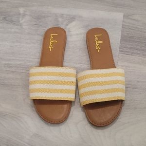Lulus comfy slip on sandals